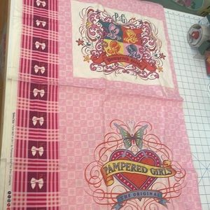 Pampered Girl Cotton Fabric Pillow Panel 2yd